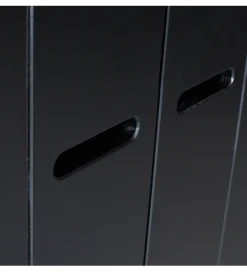 Szafa DRAWER 195 x 140 cm drewno sosna czarna