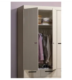 Szafa DRAWER 195 x 140 cm drewno sosna dust