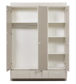 Szafa DRAWER 195 x 140 cm drewno sosna dust