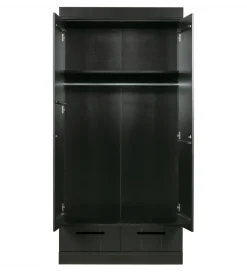 Szafa DRAWER 195 x 94 cm  drewno sosna czarna