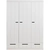Szafa DRAWER 195 x 140 cm drewno sosna biała
