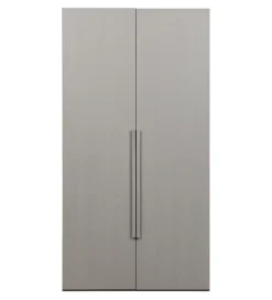 Szafa dwudrzwiowa RENS 110 cm dekor orzechowy szara