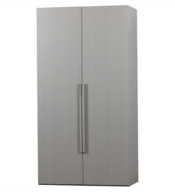 Szafa dwudrzwiowa RENS 110 cm dekor orzechowy szara