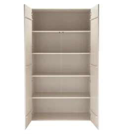 Szafa Japandi z wzorem RAIN 200 cm drewno sosny dust