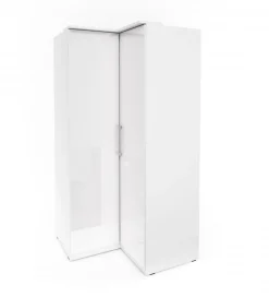 Szafa narożna OPTIMA 109 cm biała