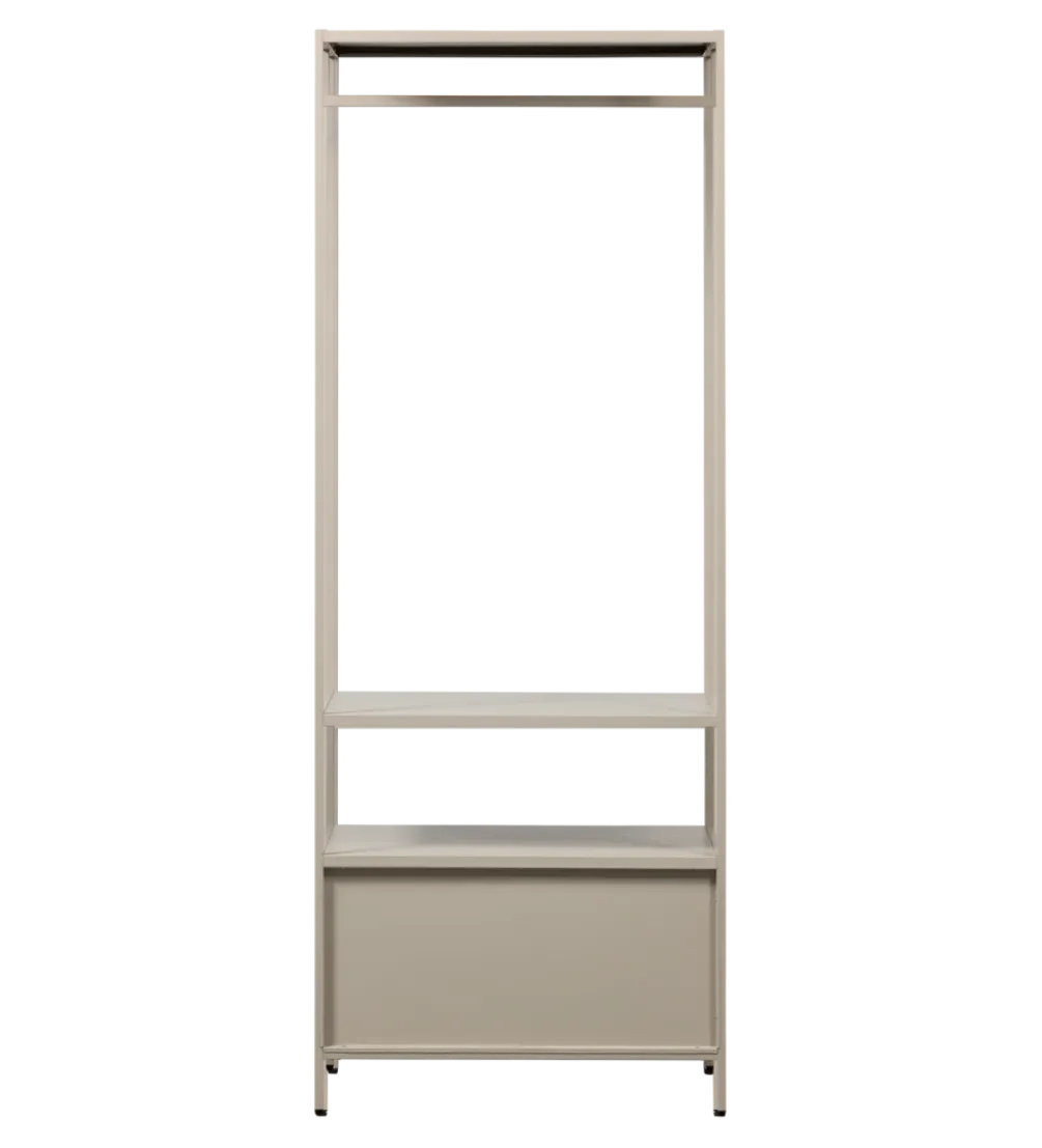 Szafa otwarta FERRIS 185 x 70 cm piaskowa