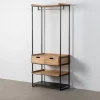 Szafa otwarta INDUSTRIAL 80 cm naturalna czarna