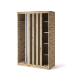 Szafa przesuwna EMERIO II 120 cm kolor dąb artisan