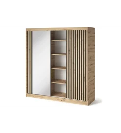 Szafa przesuwna EMERIO III 180 cm kolor dąb artisan