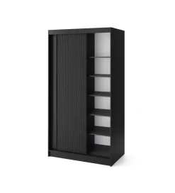 Szafa przesuwna PRESCCO II 220 cm czarna