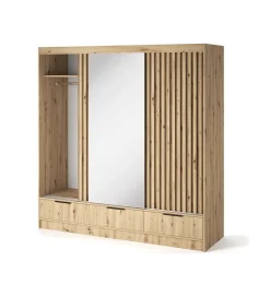 Szafa przesuwna VOODI III 180 cm kolor dąb artisan