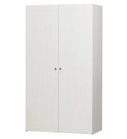 Szafa SIPKE 210 cm drewno sosny biała