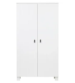 Szafa TIES 202 cm drewno sosny biała