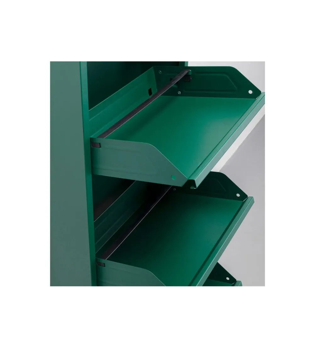 Szafka na buty CARUSO 119 cm zielona
