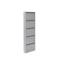 Szafka na buty CARUSO 170 cm srebrna