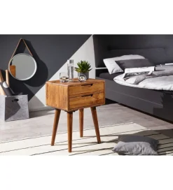 Szafka nocna FEREZ 47 cm drewno sheesham