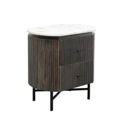 Szafka nocna GLENN 50 cm antracytowa
