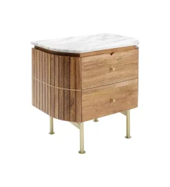 Szafka nocna GRACE 50 cm drewno mango