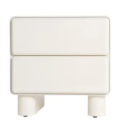 Szafka nocna LACQUER 56 cm kremowa