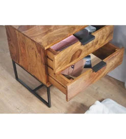 Szafka nocna LORENTE 50 cm drewno sheesham