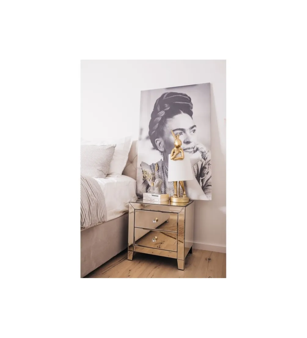Szafka nocna LUXURY 49 cm transparentny