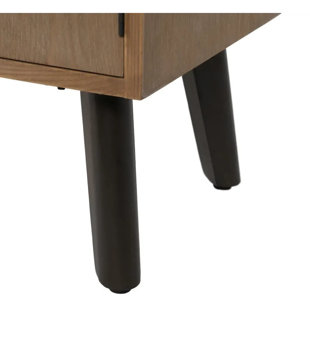 Szafka nocna PAUL 90 cm drewno jodła