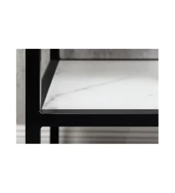 Szafka nocna RAUL 45 cm w optyce białego marmuru