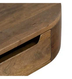 Szafka nocna RUKNO 50 cm drewno mango brązowa