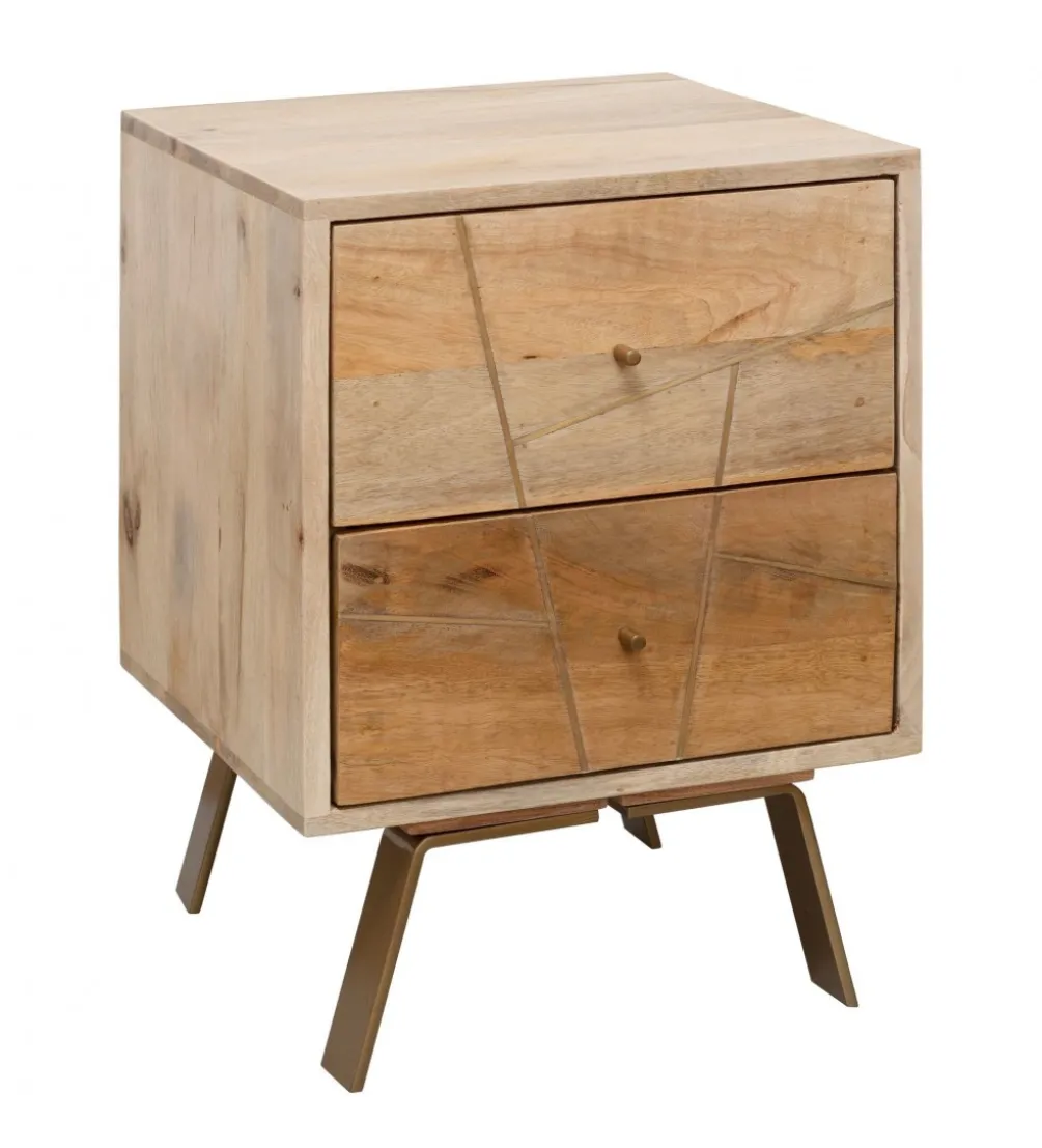 Szafka nocna SIKAR 40 cm drewno mango