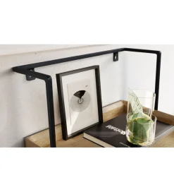 Szafka nocna wisząca NACHT 44 cm drewno mango
