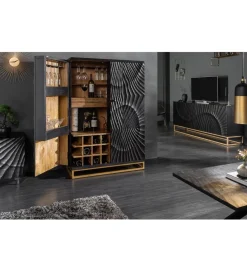 Szafka nocna ZEUS Scorpion 50 cm drewno mango