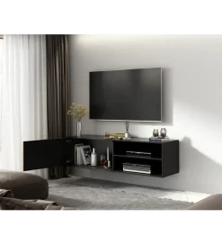 Szafka RTV wisząca MEORATI 150 cm w optyce dąb artisan