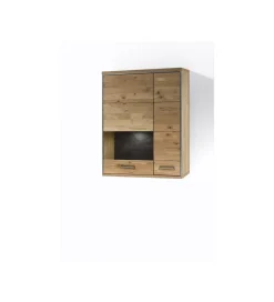 Szafka wisząca ESPERO 94 cm Dąb Sękaty W Kolorze Bianco prawostronna