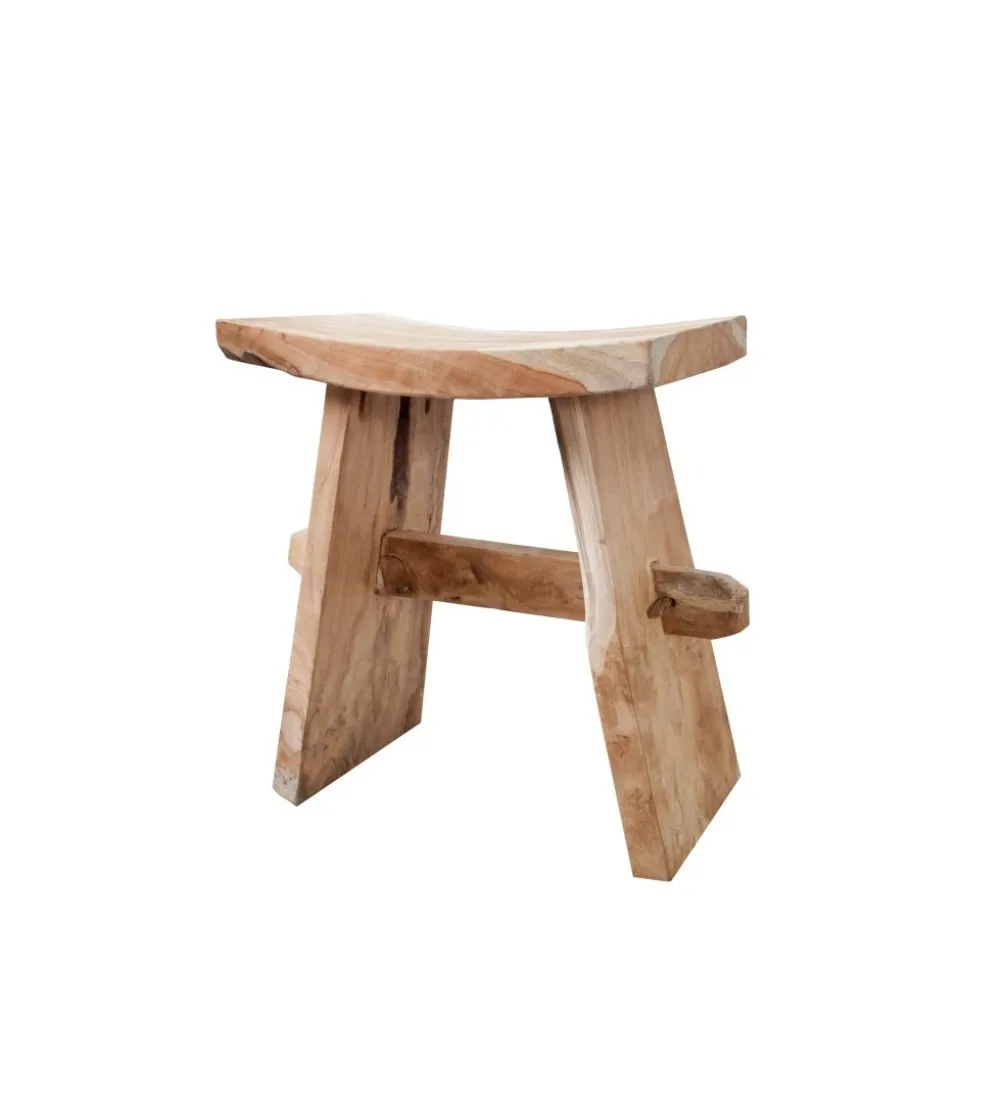 Taboret Zen 40 cm z naturalnego drewna