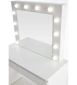 Toaletka HOLLYWOOD 94 cm biała z oświetleniem LED
