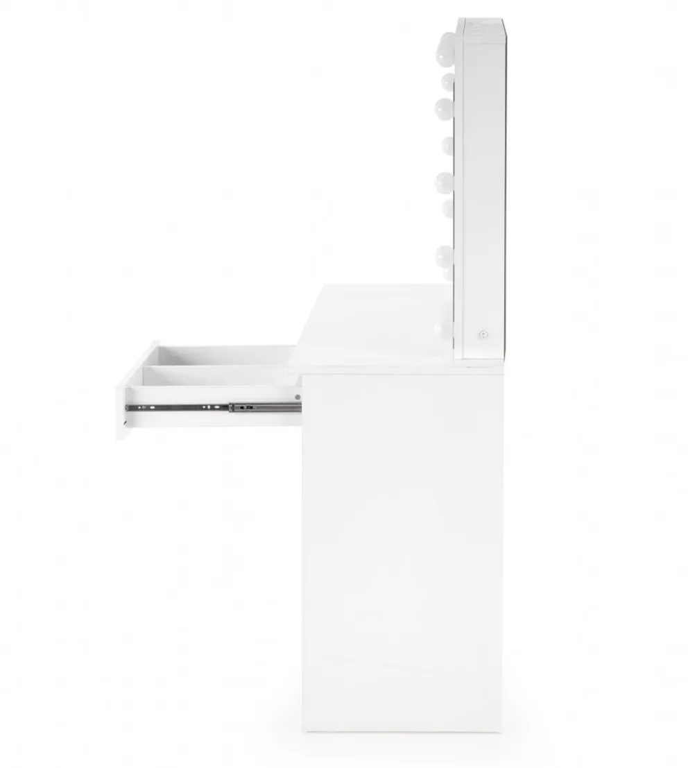 Toaletka HOLLYWOOD 94 cm biała z oświetleniem LED