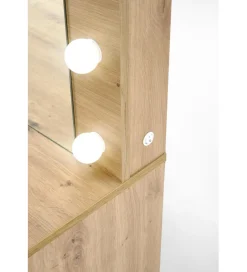 Toaletka HOLLYWOOD XL 120 cm dąb artisan z oświetleniem LED