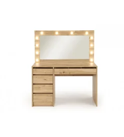 Toaletka HOLLYWOOD XL 120 cm dąb artisan z oświetleniem LED