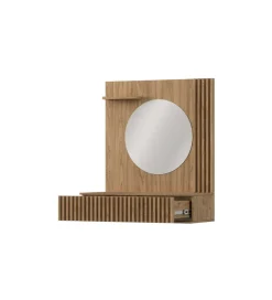 Toaletka wisząca ENTSIAN 85 cm w optyce dąb artisan