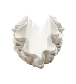 Wazon CONCHA 29 cm biały