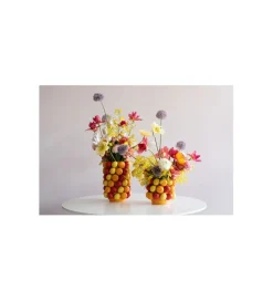 Wazon FRUIT PARADE 20 cm czerwono żółty