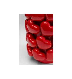 Wazon Hearts 33 cm czerwony