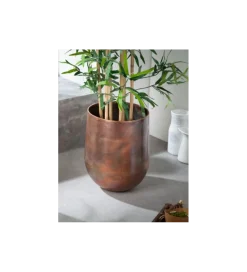 Wazon HOLOCEN L SET 2 W Kolorze Podpalanej Miedzi