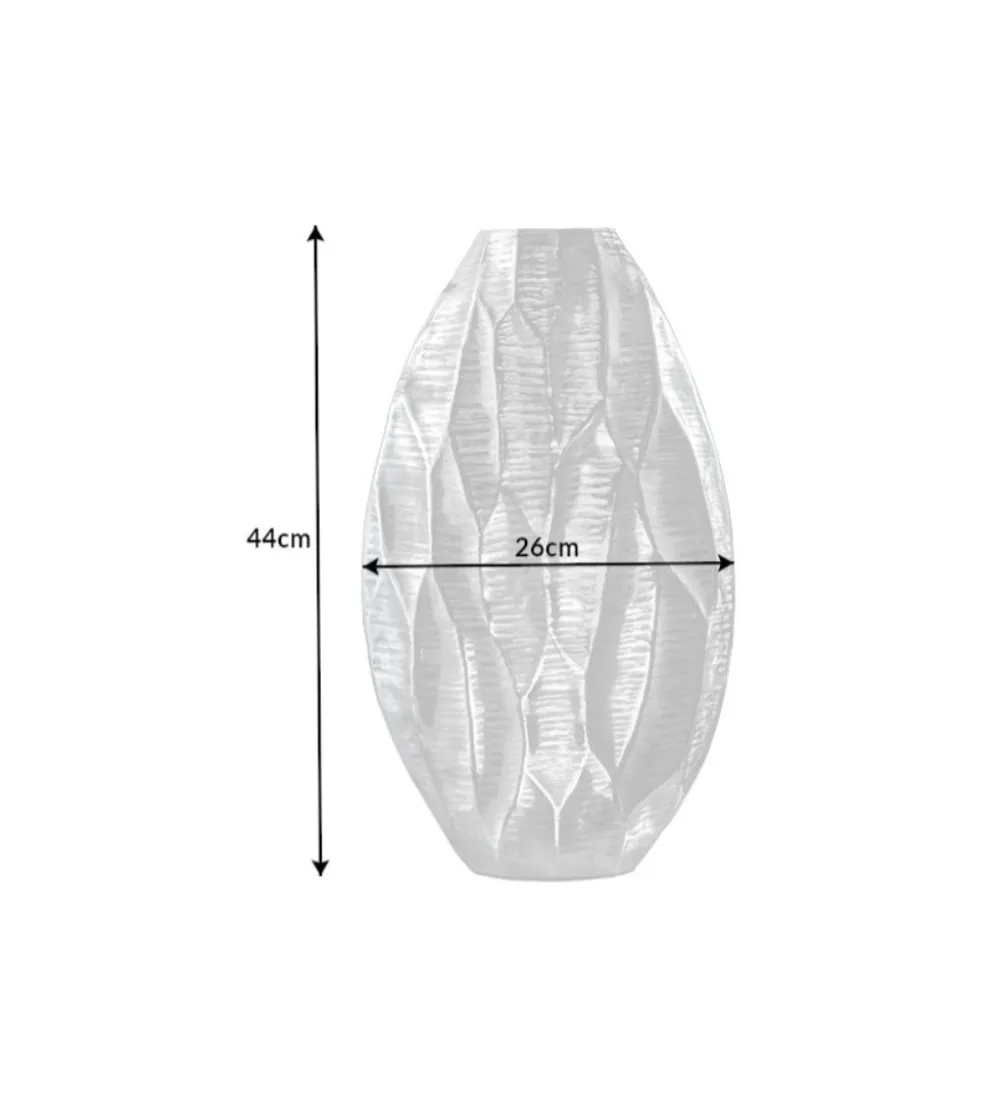 Wazon ORGANIC 45 cm srebrny