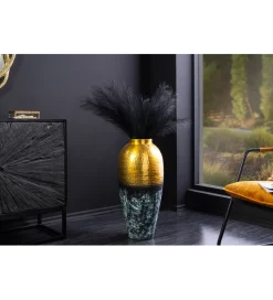 Wazon ORIENT L 65 cm złoto z patyną