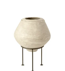 Wazon Papier Mache Biały