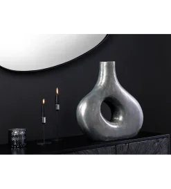 Wazon RING 30 cm ciemnoszary