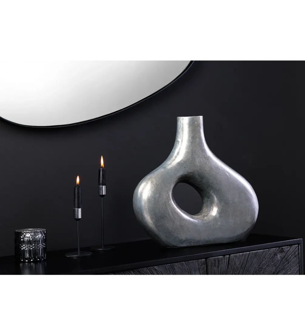 Wazon RING 30 cm ciemnoszary