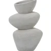 Wazon SARVADO 36 cm piaskowy biały