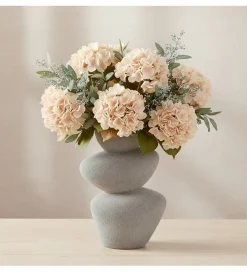 Wazon SARVADO 36 cm piaskowy biały